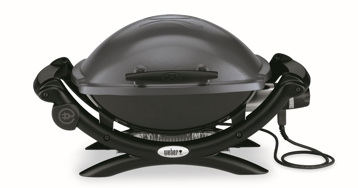 Weber elektrogrill q 1400 dunkelgrau